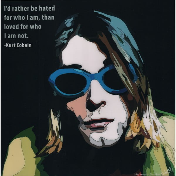 Obraz Kurt Cobain - I rather be hated
