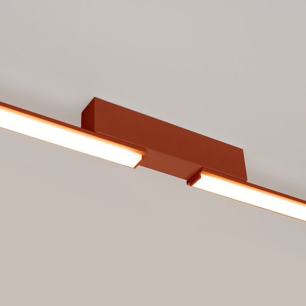 Алуминиево LED осветително тяло за таван в тухлен цвят 4x181 cm LAGOM – Thoro-image-2