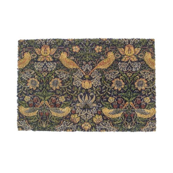 Изтривалка от кокосови влакна 40x60 cm William Morris Strawberry Thief – Artsy Doormats