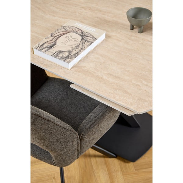 Тъмносив трапезен стол с подлакътници Graham – Actona-image-2