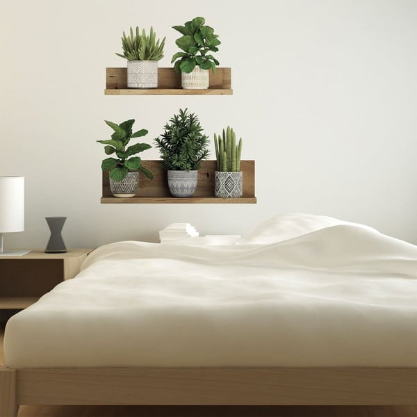 Стикер за стена 60x35 cm 3D effect Green Plants - Ambiance-image-1