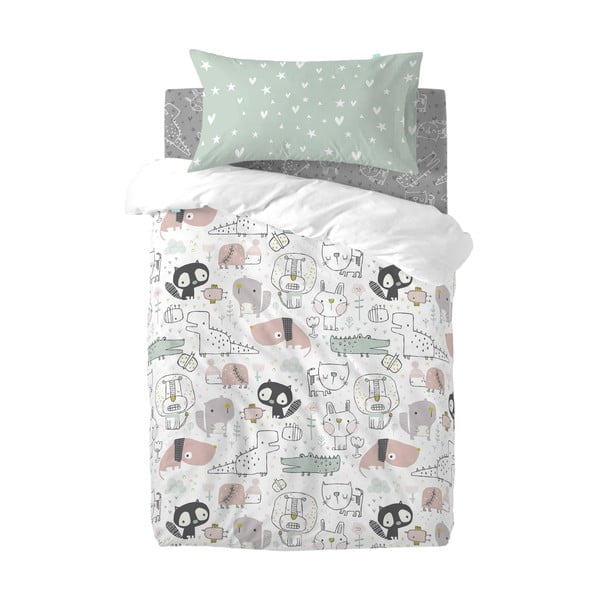 Бебешки памучен чаршаф , 60 x 120 cm Best Buddies - Moshi Moshi-image-2