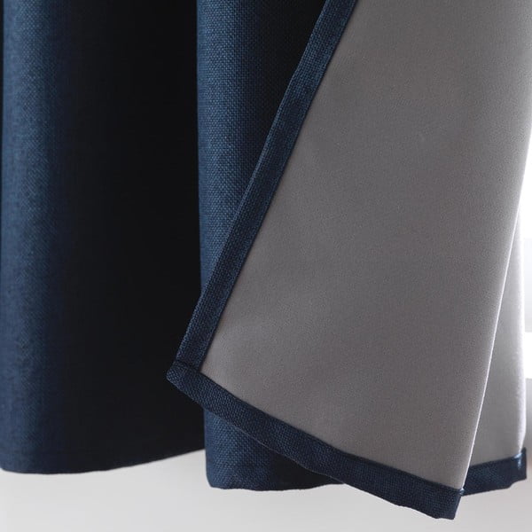 Тъмносиня затъмняващa завеса 140x180 cm Crepuscule – douceur d'intérieur-image-3