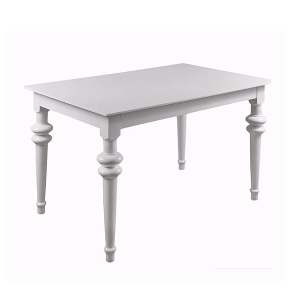 Bílý rozkládací jídelní stůl Durbas Style Torino, 150 x 83 cm