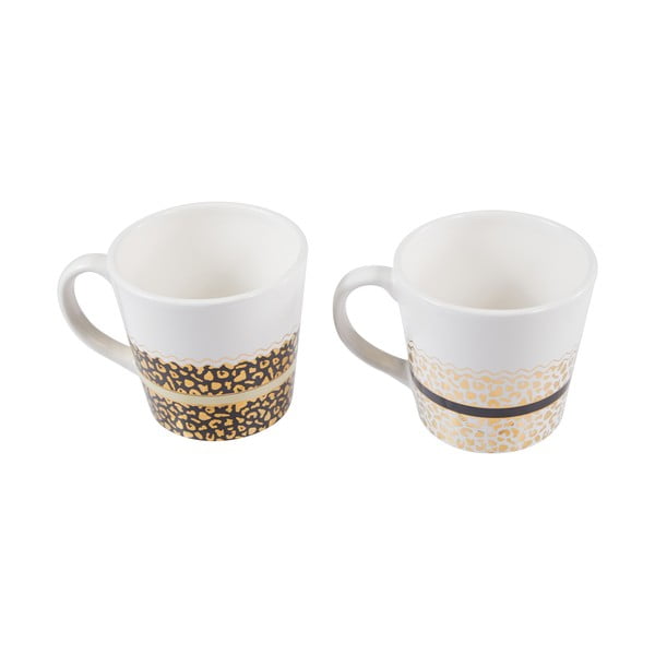 Керамични чаши в бяло-златист цвят в комплект от 2 бр., 300 ml London - Premier Housewares-image-3
