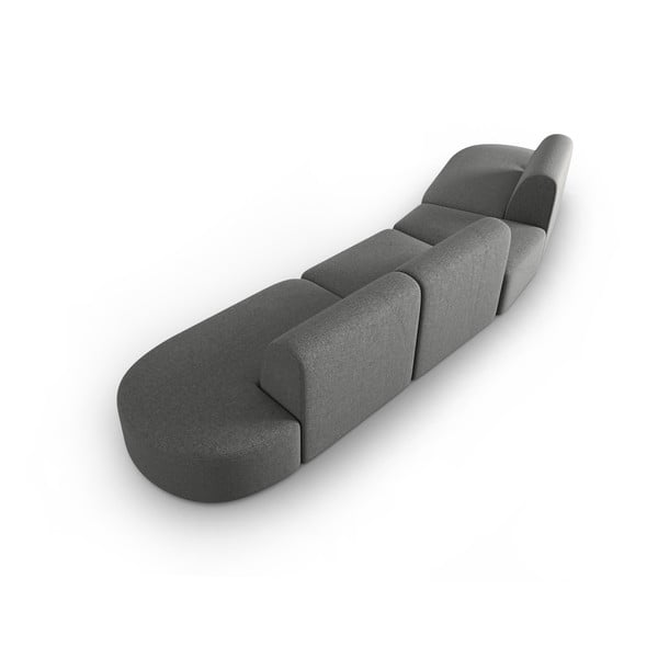 Сив шенилов диван с ляв ъгъл 428 cm Paolo – Milo Casa-image-3