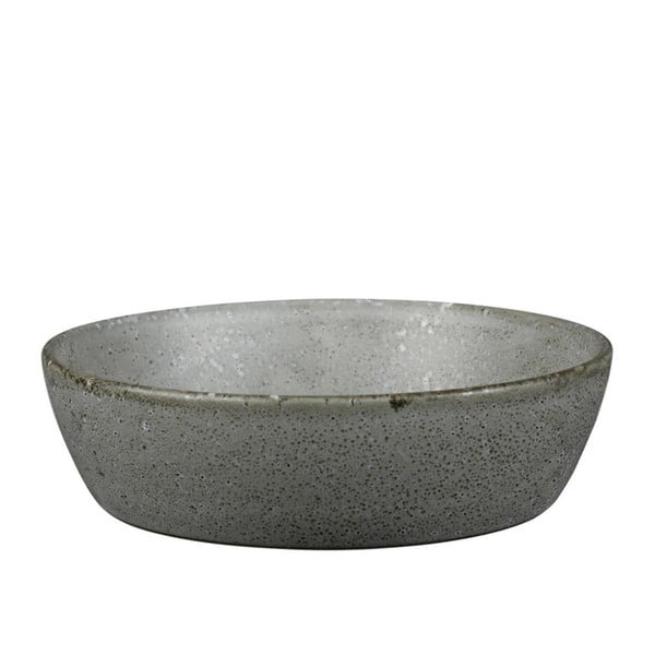 Менса - сива каменоделска купа за сервиране, диаметър 18 см - Bitz