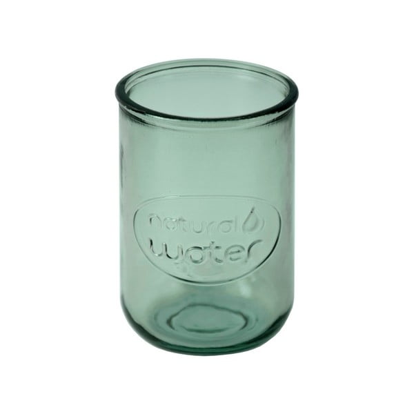 Светлозелен рециклиран стъклен буркан Вода, 0,4 л - Ego Dekor