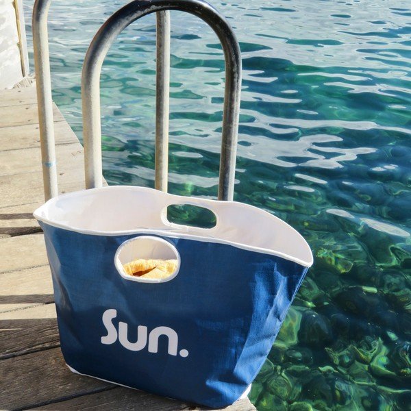 Синя чанта за всичко на плажа - Sunnylife-image-1