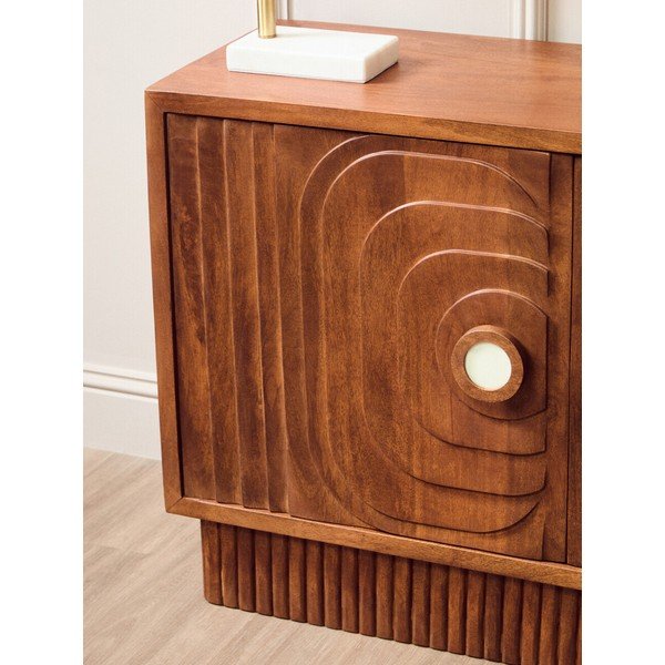 Скрин от масивно манго в тъмно естествен цвят 40x75x116 cm Sangar – Premier Housewares-image-2