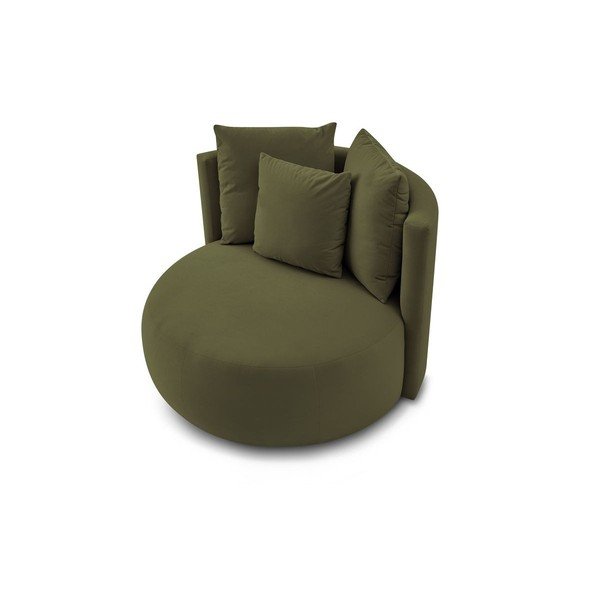 Зелено кадифено кресло Cesar – Bobochic Paris-image-4