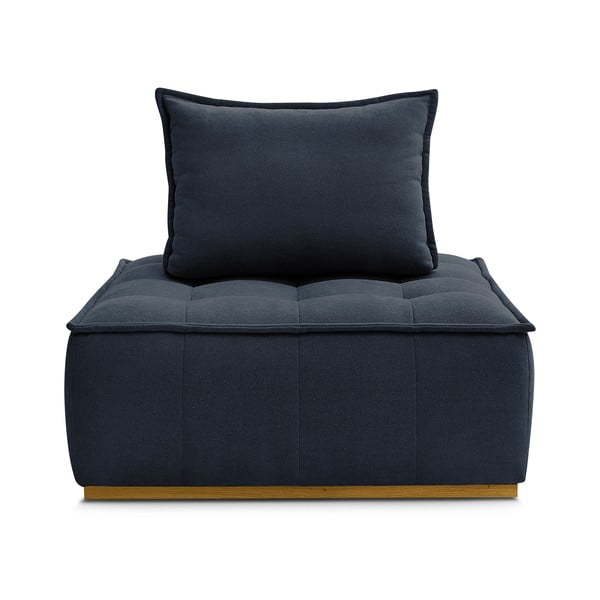 Тъмносиньо шенилово кресло Elisa – Bobochic Paris-image-3