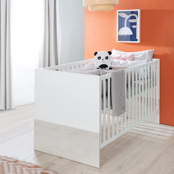 Детско легло в бяло и светлосиво 70x140 cm Julia - Roba-image-4