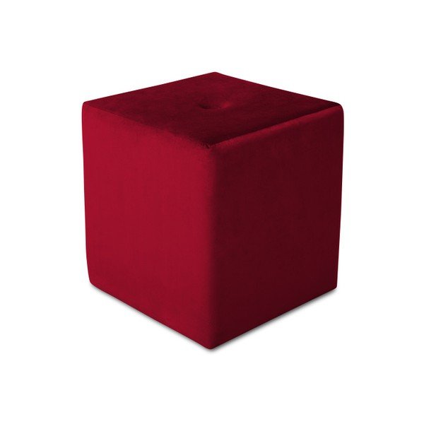 Червен пуф , 40 x 45 cm Margaret - Mazzini Sofas-image-3