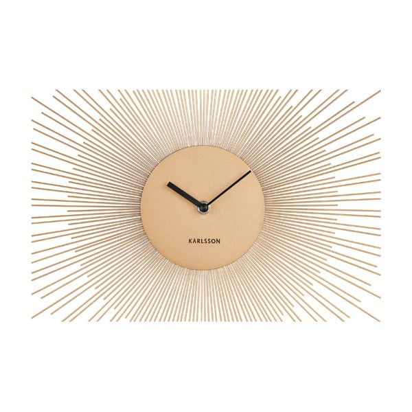 Стенен часовник в златисто, голям, ø 60 cm Peony - Karlsson-image-3