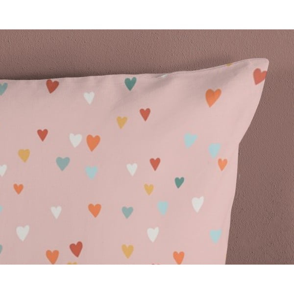 Розово-бежово памучно детско спално бельо за детско креватче 100x135 cm Louie – Good Morning-image-3