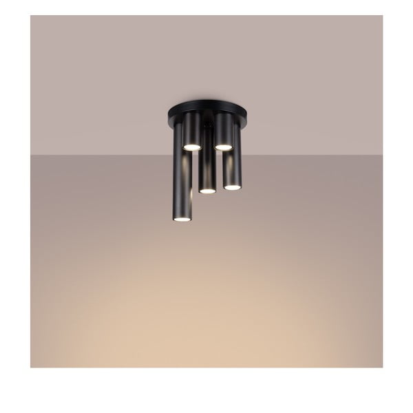Черно осветително тяло за таван Castro – Sollux-image-1