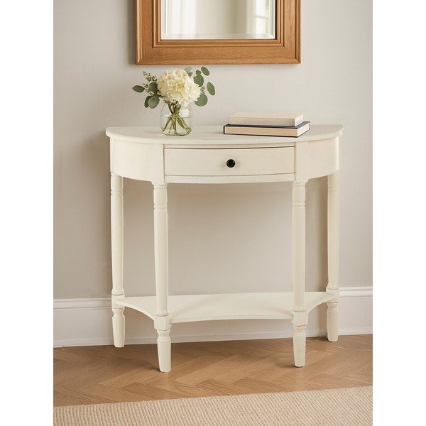 Бяла конзолна маса от масивен бор 33x81 cm Heritage – Premier Housewares-image-2
