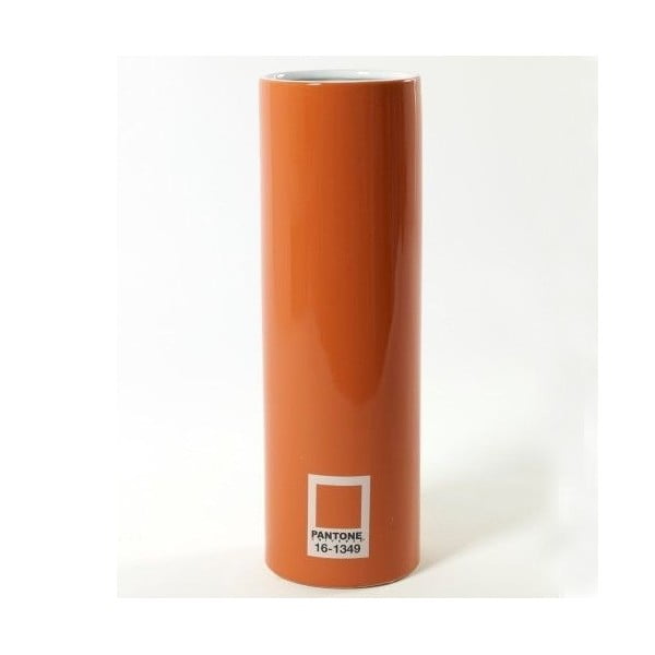 Váza Pantone Cylinder Orange, 20 cm