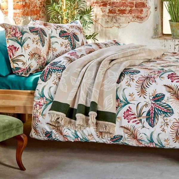 Спално бельо за двойно легло от памук ранфорс Capri, 200 x 220 cm - Bella Maison