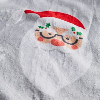 Сиво одеяло с коледен мотив от микроплюш 130x170 cm Santa Spec-Tacular – Catherine Lansfield
