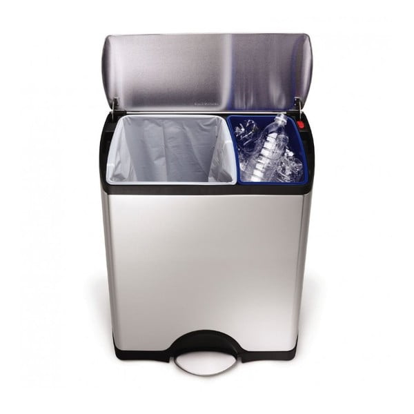 Odpadkový koš na tříděný odpad simplehuman, 30/16 l-image-3