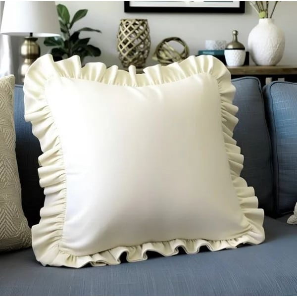 Калъфка за възглавница със смес от памук 40x40 cm Ruffled – Mila Home-image-3