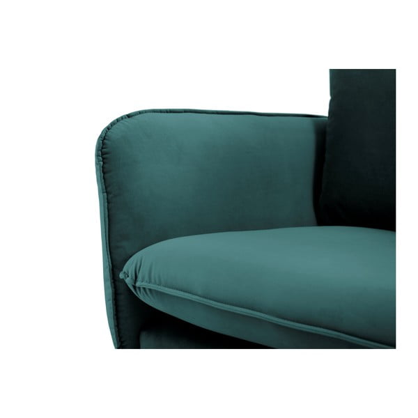 Диван от кадифе в петролено зелено , 160 см Vienna - Cosmopolitan Design-image-4