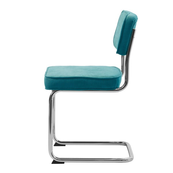 Тюркоаз велурен трапезен стол Rupert – Unique Furniture-image-4