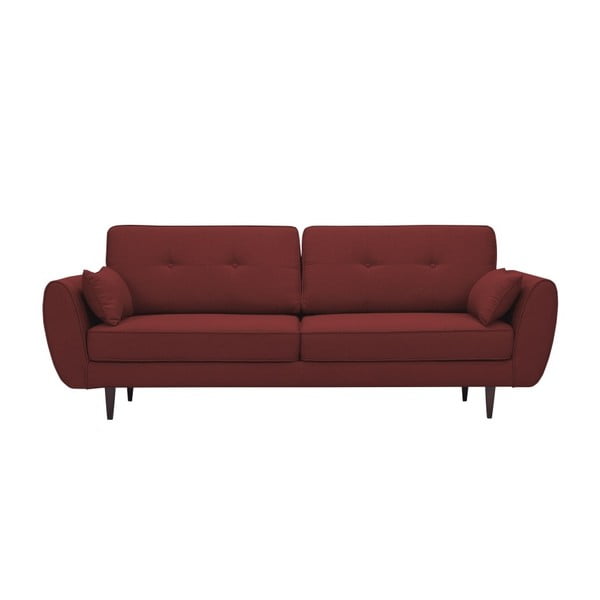 Червен разтегателен диван Laila в цвят теракота - HARPER MAISON