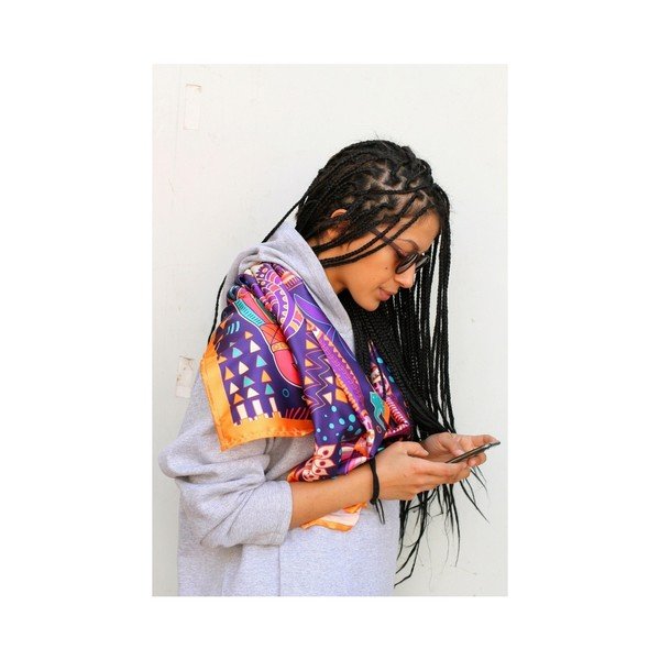 Дамски шал , 70 x 50 cm Electric Animals - Madre Selva-image-1