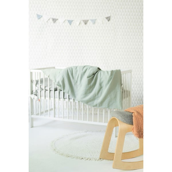 Детско зелено спално бельо Nature, 70 x 100 cm - Linen Tales-image-3