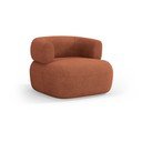 Кресло от плат букле в тухлен цвят Jenny – Micadoni Home