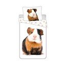 Бяло единично  памучно детско спално бельо 140x200 cm Guinea Pig – Jerry Fabrics