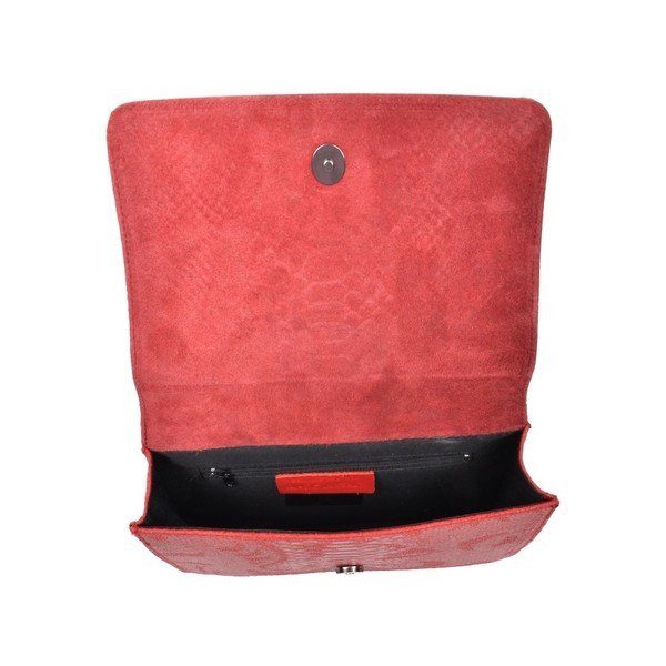 Червена кожена чанта Mangotti Sadia - Mangotti Bags-image-4