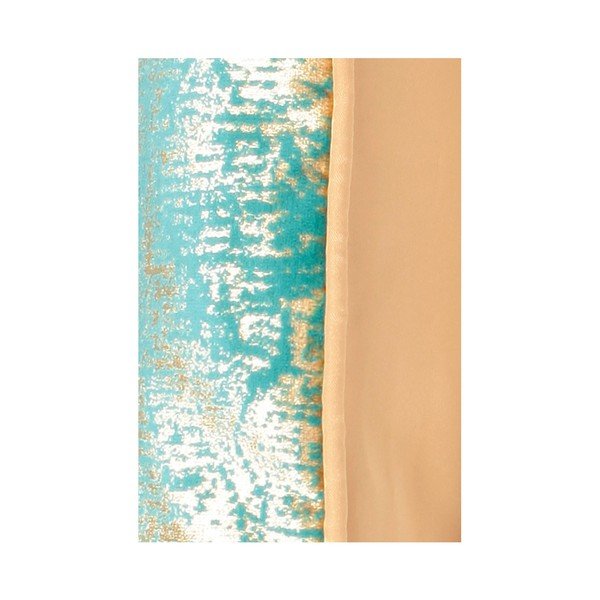 Двустранна възглавница в тюркоазено и бежово Muro, 45 x 45 cm - Kate Louise-image-4