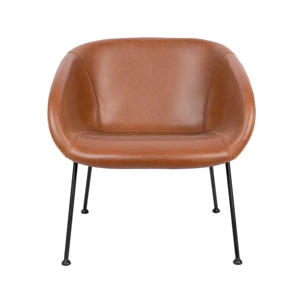 Кафяв фотьойл от изкуствена кожа Feston - Zuiver-image-2