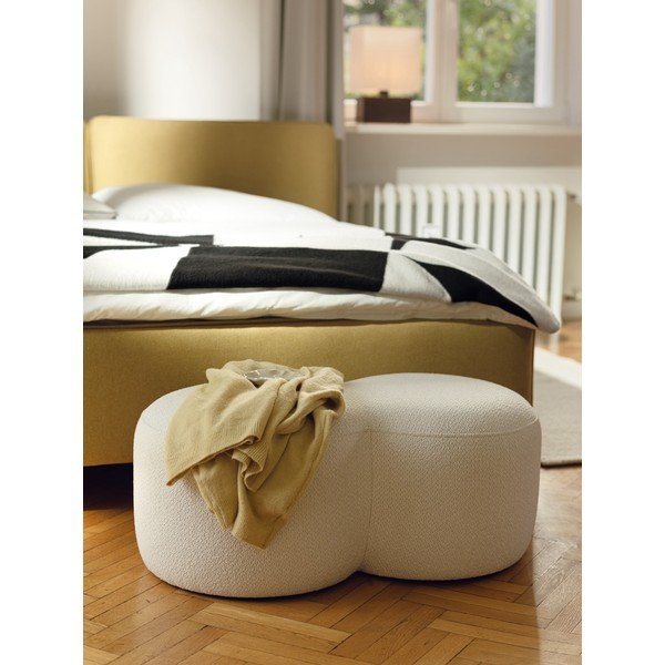 Бежова табуретка от прежда с примки от букле Umbo – noo.ma-image-1