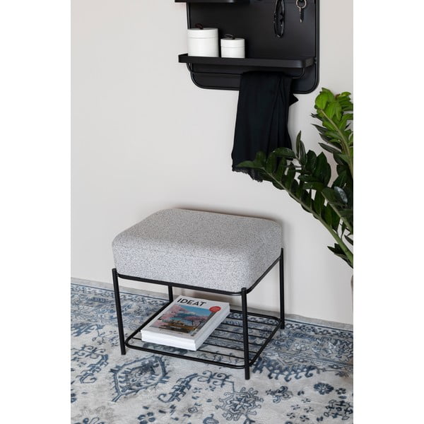 Светлосива табуретка Milou – White Label-image-4