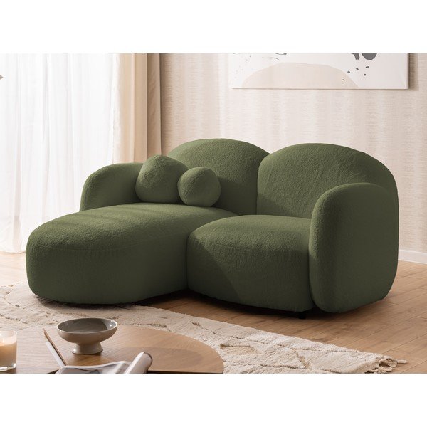 Зелен ъглов диван от букле (ляв ъгъл) Orbit – Ropez-image-4