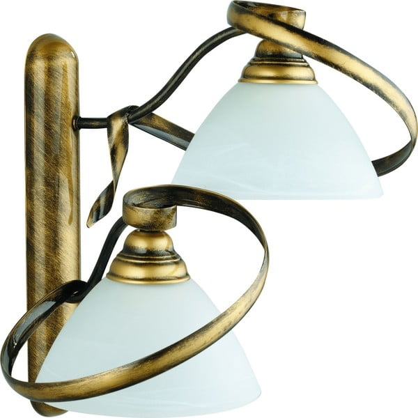 Стенна лампа със син абажур Ретро, ⌀ 17,5 cm - Glimte
