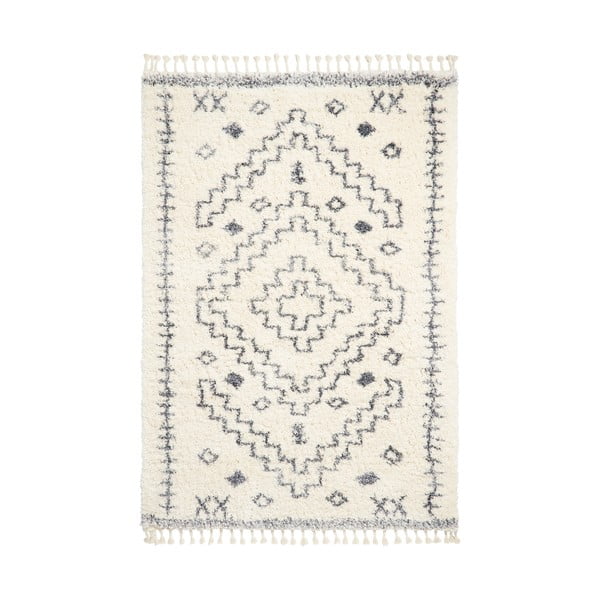 Кремав и бял килим Geo, 80 x 150 cm Aspen - Think Rugs