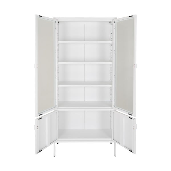 Бял метален шкаф 80x180 cm Brisbane - House Nordic-image-2