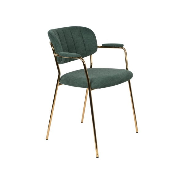 Тъмнозелени трапезни столове в комплект от 2 Jolien - White Label
