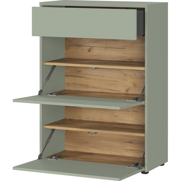 Сиво-зелено матово шкафче 70x99x34 cm Binetto – Germania-image-2