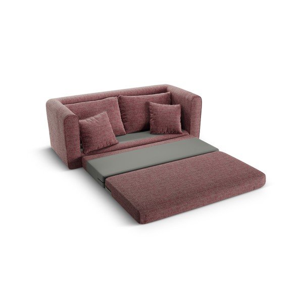 Тъмнорозов сгъваем диван 158 cm Lido – Micadoni -image-4