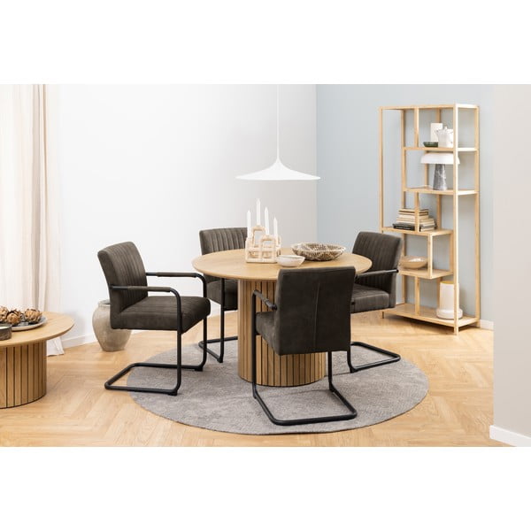 Тъмносиви трапезни столове в комплект от 2 броя Adele - Actona-image-2