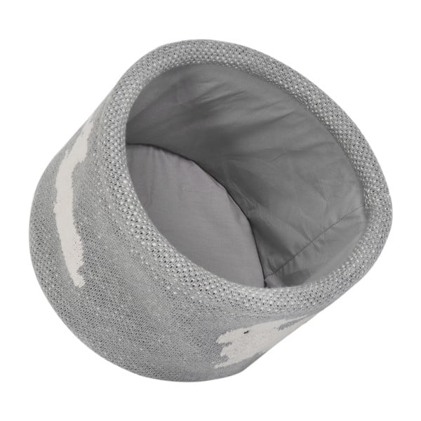 Сив памучен органайзер Зайче, ø 16 cm - Kindsgut-image-2