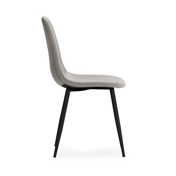 Светлосиви тапицирани трапезни столове в комплект 4 бр. Minka – Marckeric-image-3