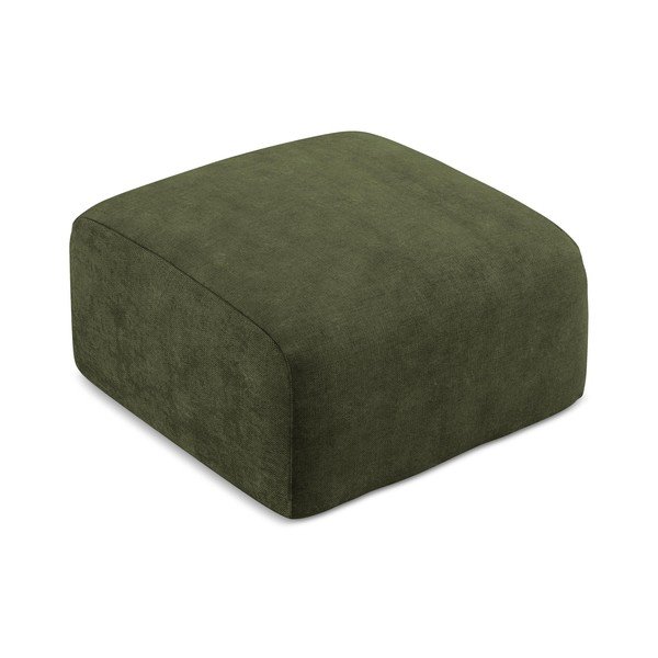 Зелена шенилова табуретка Leila – Makamii-image-2
